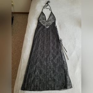 Victoria's Secret sheer lace lingerie mid length gown slip nightie (vintage?) xs